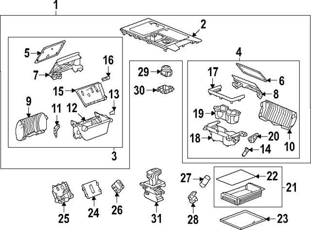 2023-2024 GMC F Compartment 85607334 | TascaParts.com