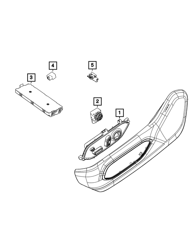 20212024 Jeep Lumbar Control Switch 68375797AA Mopar eStore