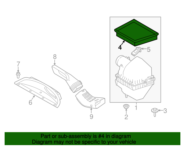 2016-2024 Jaguar Filter T4A6124 | JaguarParts.com