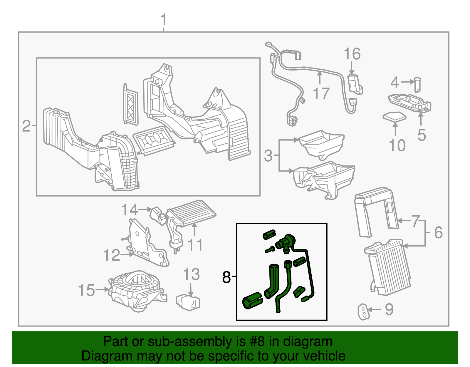 Air Conditioning Expansion Valve - GM (88892986)