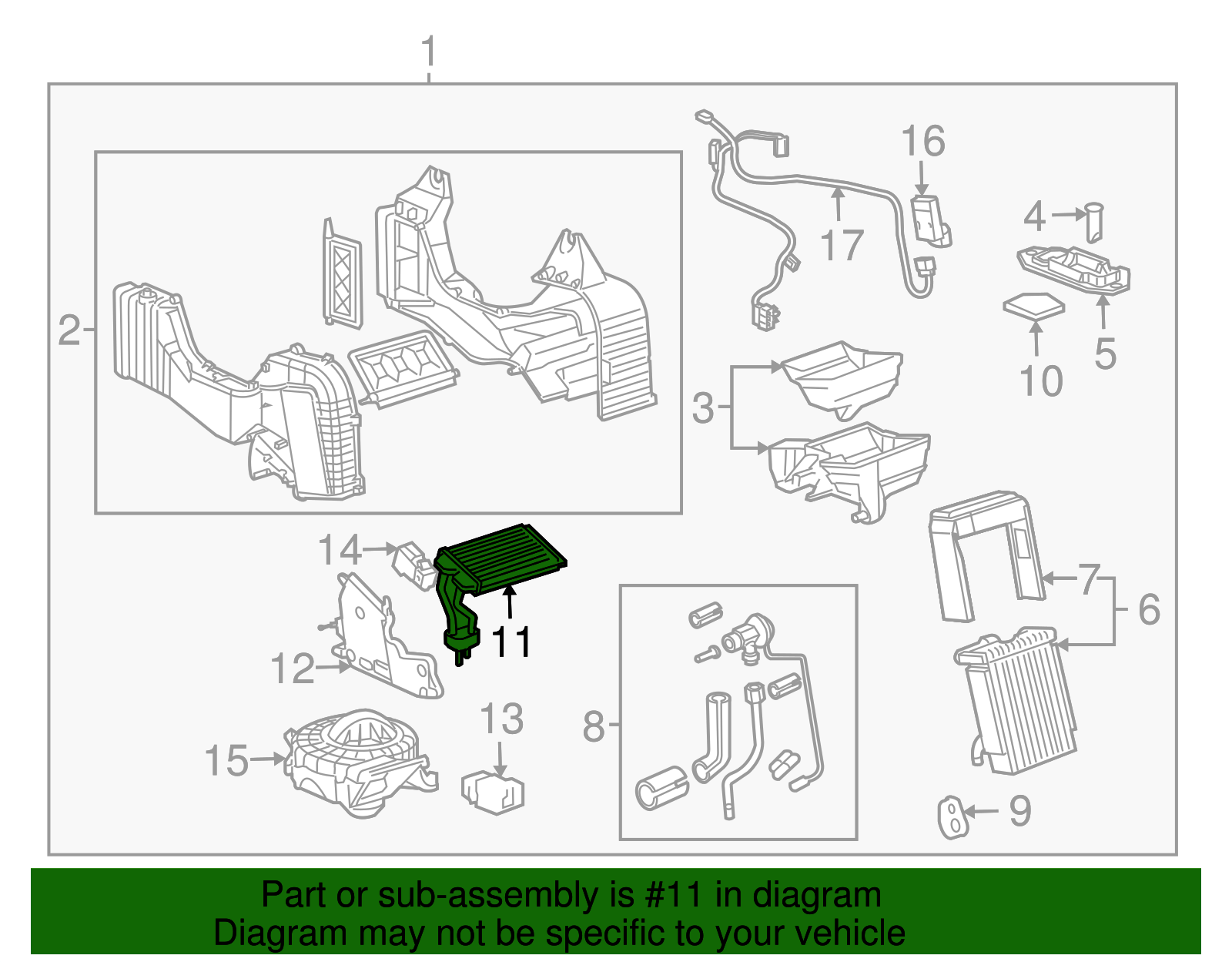 Heater Core - GM (88892978)
