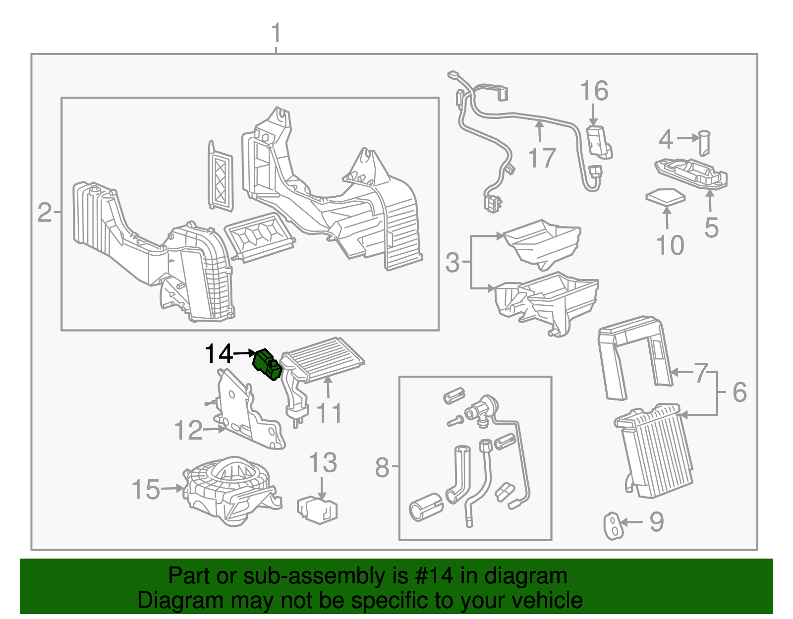 Temperature Mode Valve Actuator Assembly - GM (88892975)
