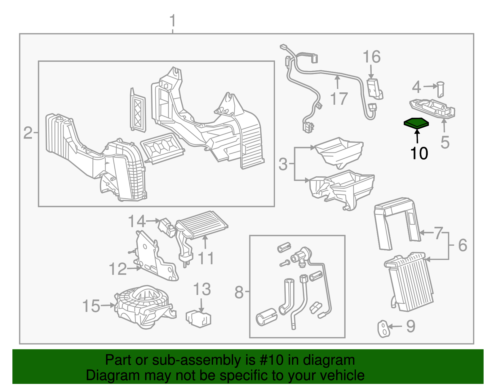 Heater Core Seal - GM (88892985)
