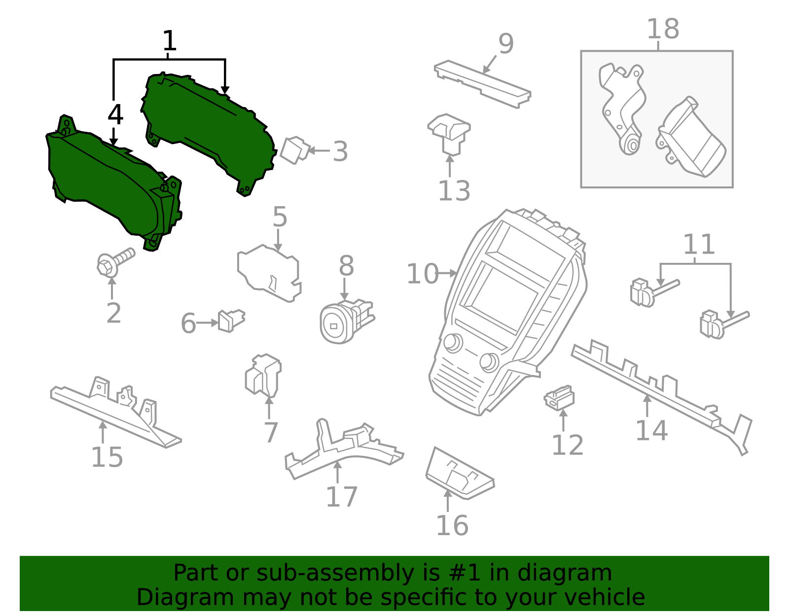 Instrument Cluster - Ford (GJ7Z-10849-AM)