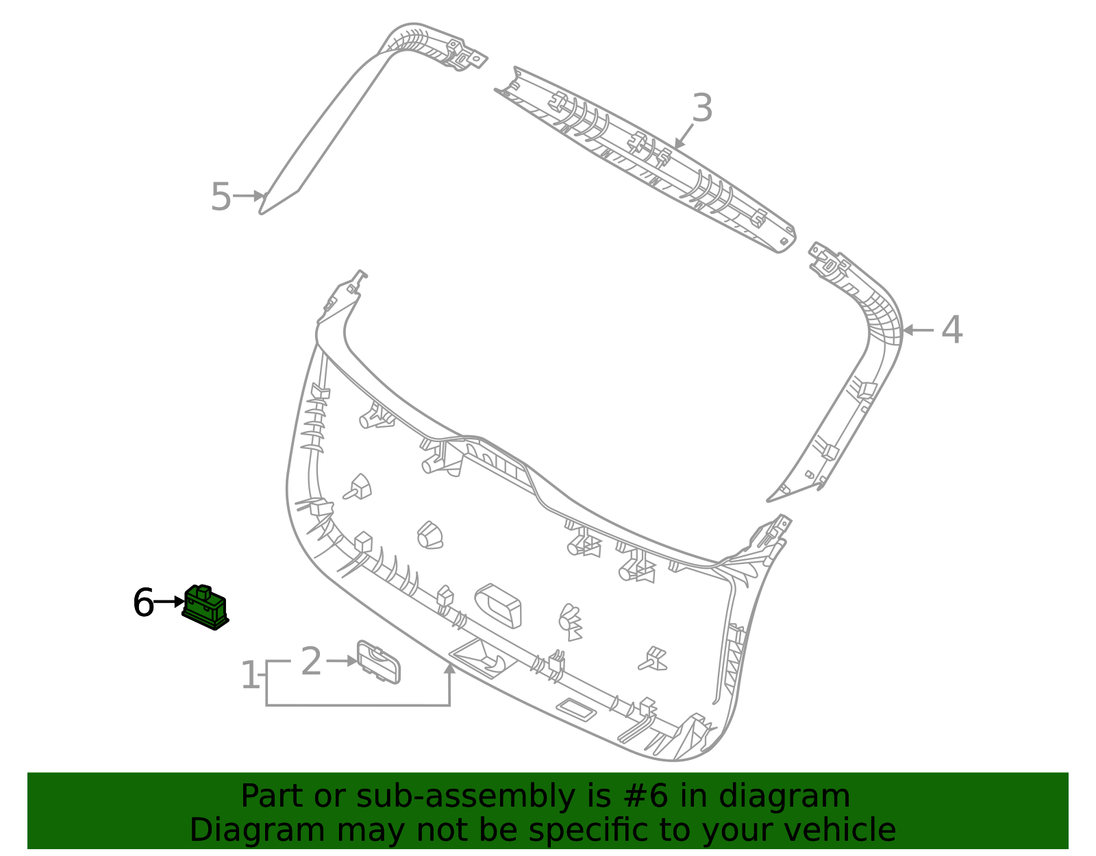 81880-T6100-UBL - Lift Gate Switch 2021-2024 Genesis GV80 | AutoNation ...