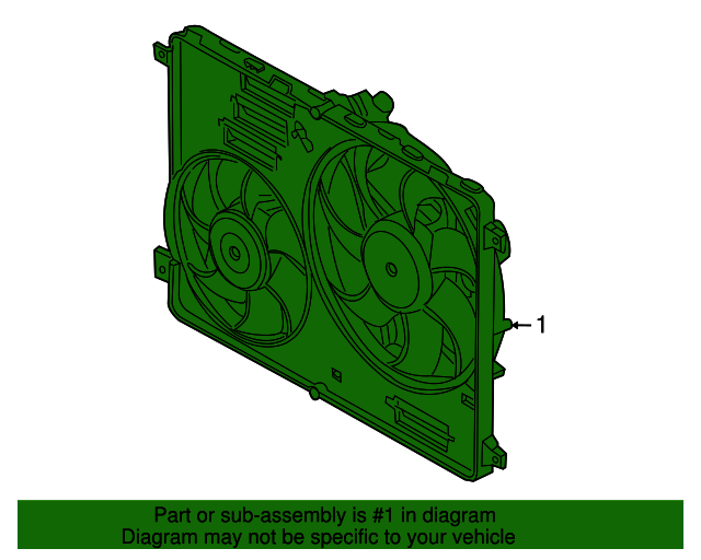 LR011905 Fan Assembly 20082012 Land Rover LR2 LandRoverLakeBluff