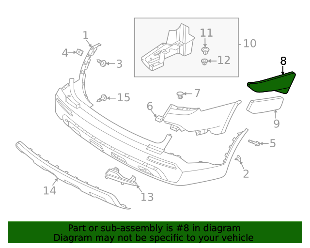 866V2-R5000 - Upper Absorber 2021-2023 Kia Sorento | Kia.Parts Store