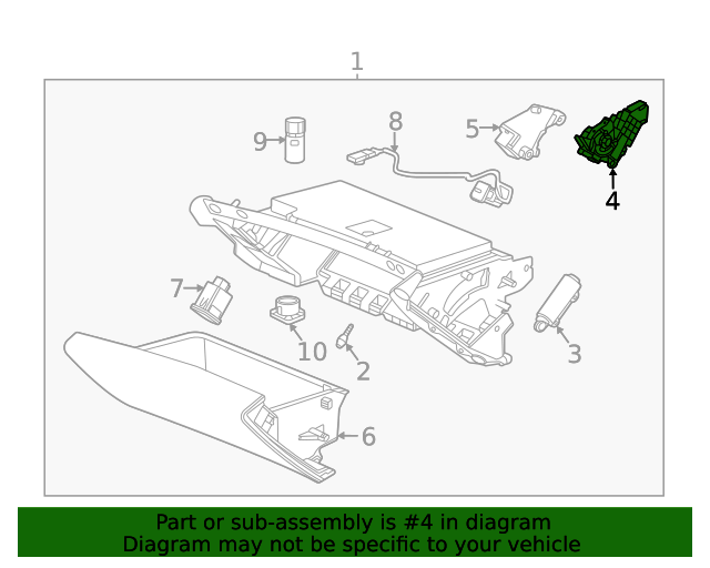 84531846 GM Glove Box Latch GM Parts Store