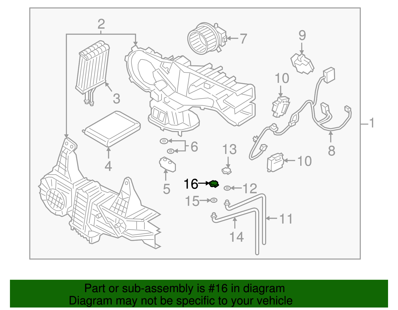 Motorcraft™ A/C Refrigerant Line Clamp - Ford (YF-37374)