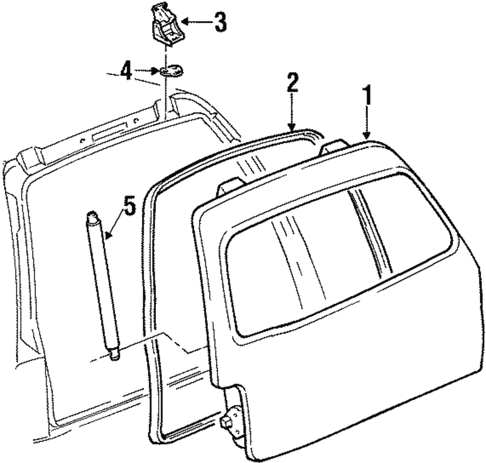 Lift Gate - Ford (YL7Z-7840010-AA)