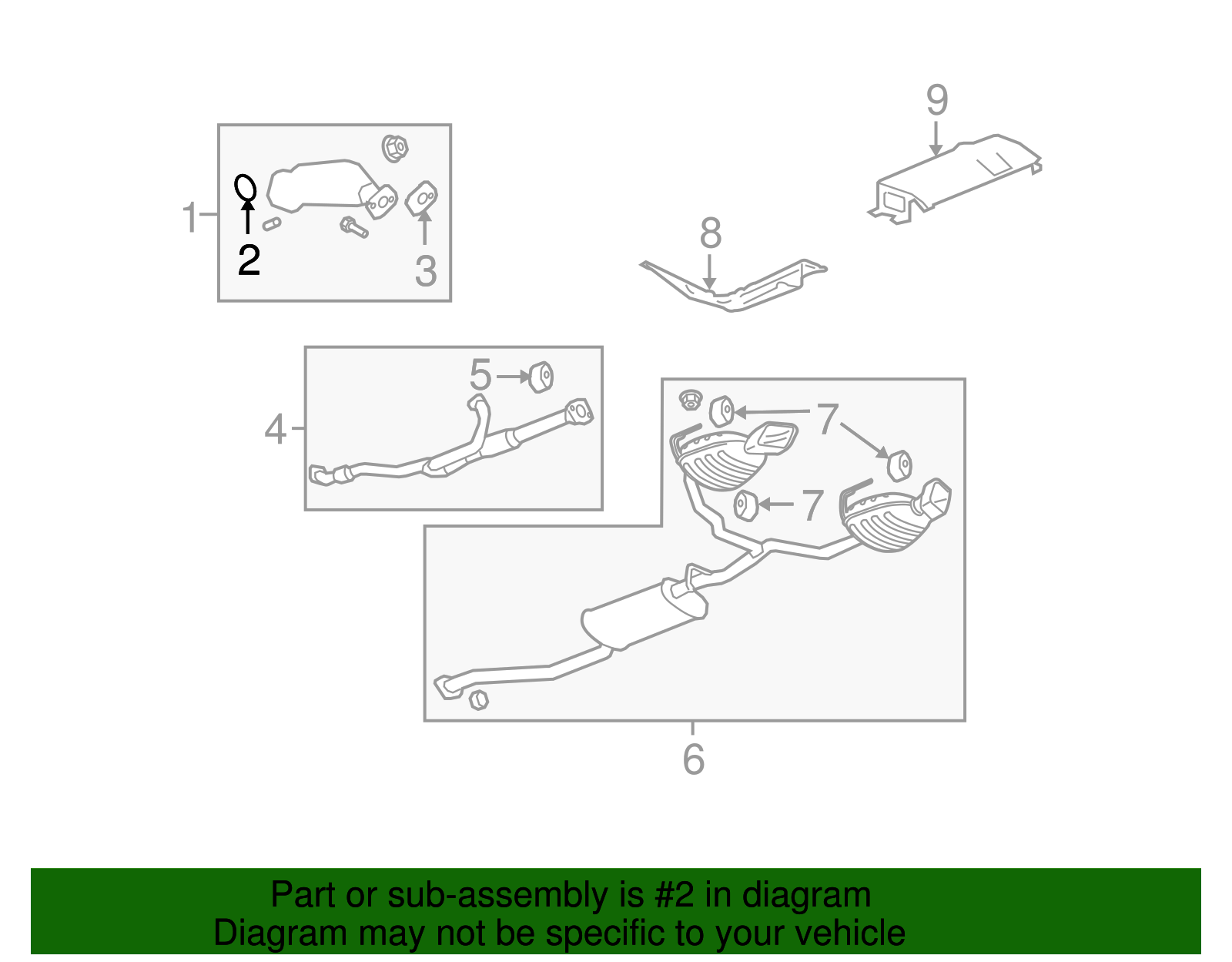 Exhaust Manifold Pipe Seal - GM (10360721)