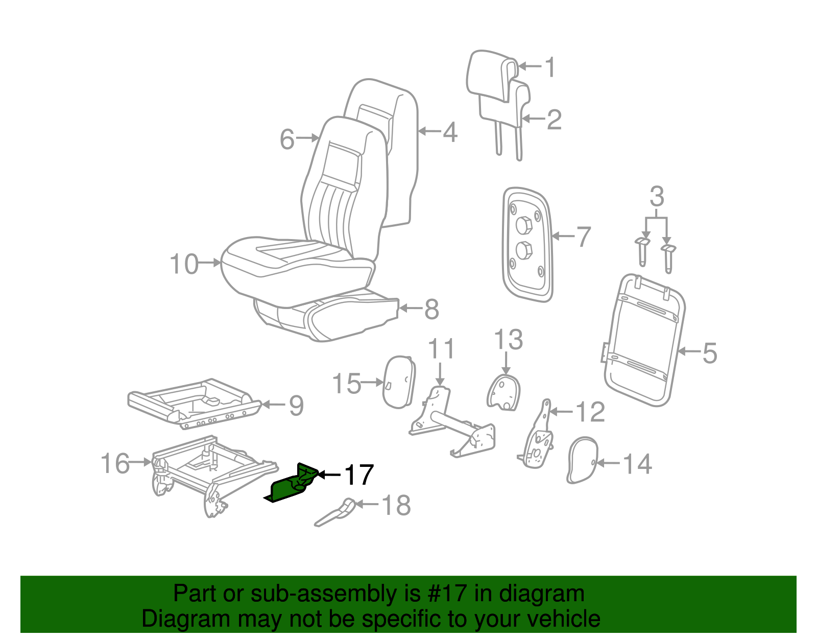 Cover Assembly, R/Seat Rsr Otr Fin *Cashmere - GM (89043968)
