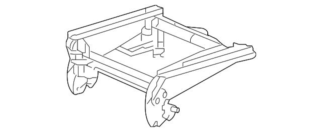 Riser Assembly, R/Seat (W/ Adjuster, Left-hand) - GM (88896628)