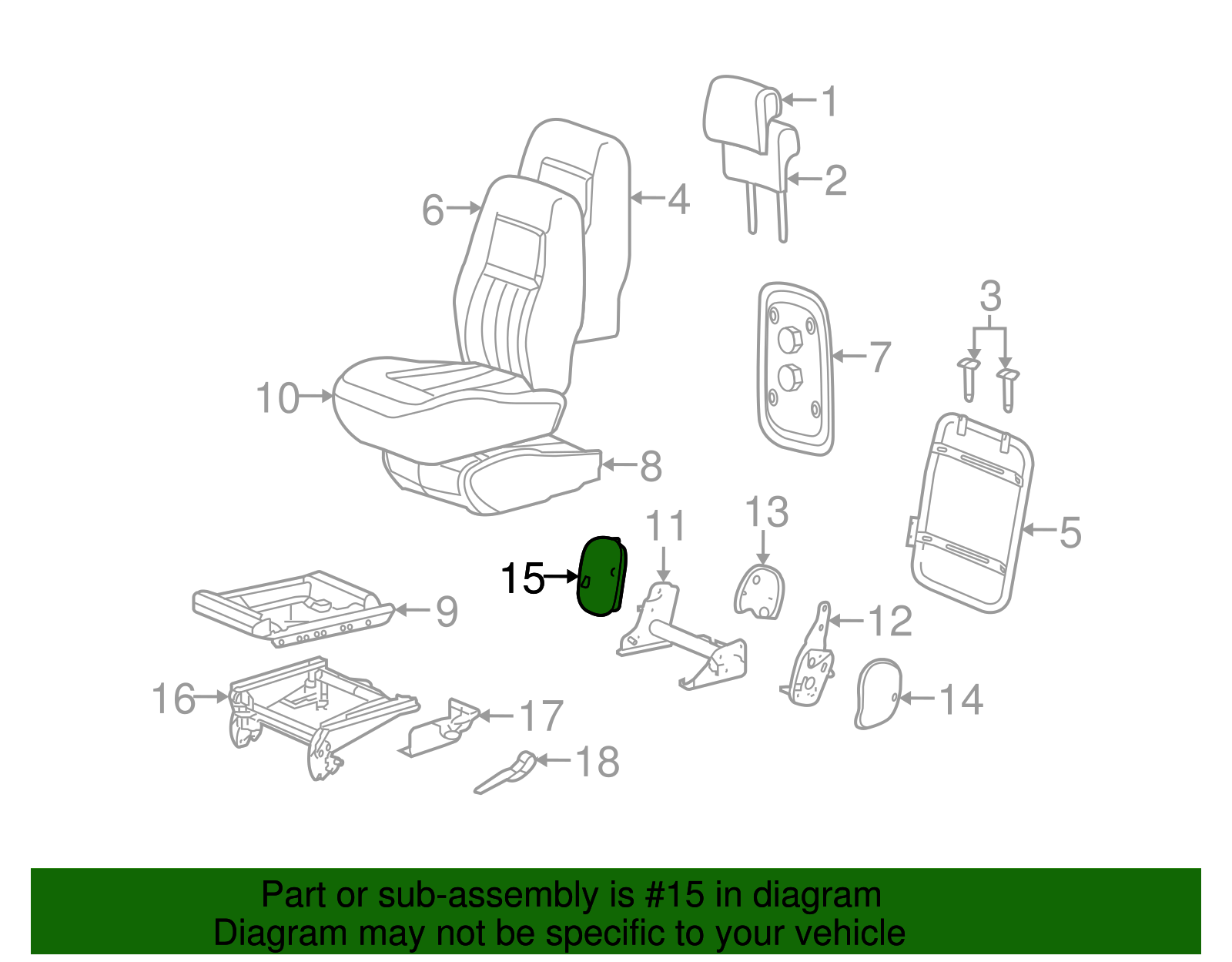 Cover, R/Seat Hge Fin *Cashmere - GM (89043962)