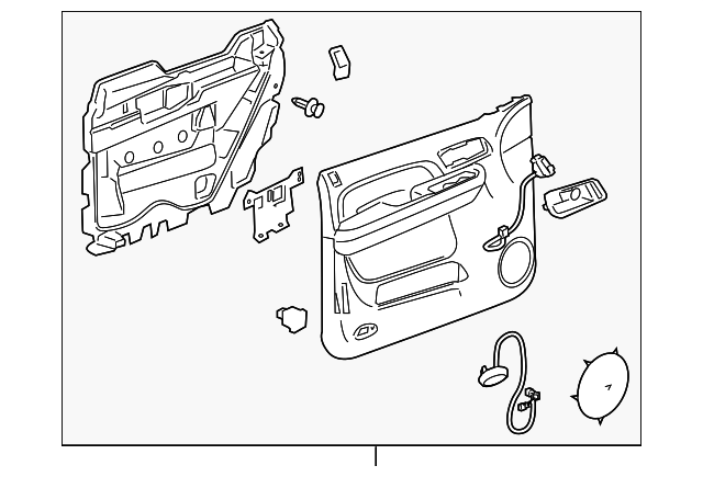 Panel Assembly-Front S/D Tr                    *Ebony - Cadillac (84127308)