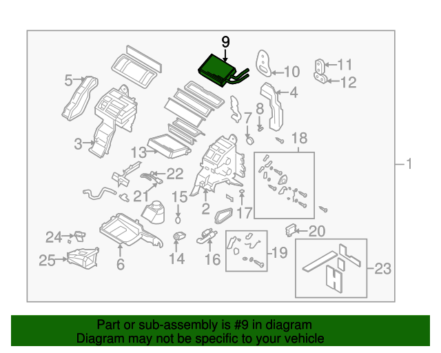 20072009 Mazda CX7 Heater Core GR1N61A10