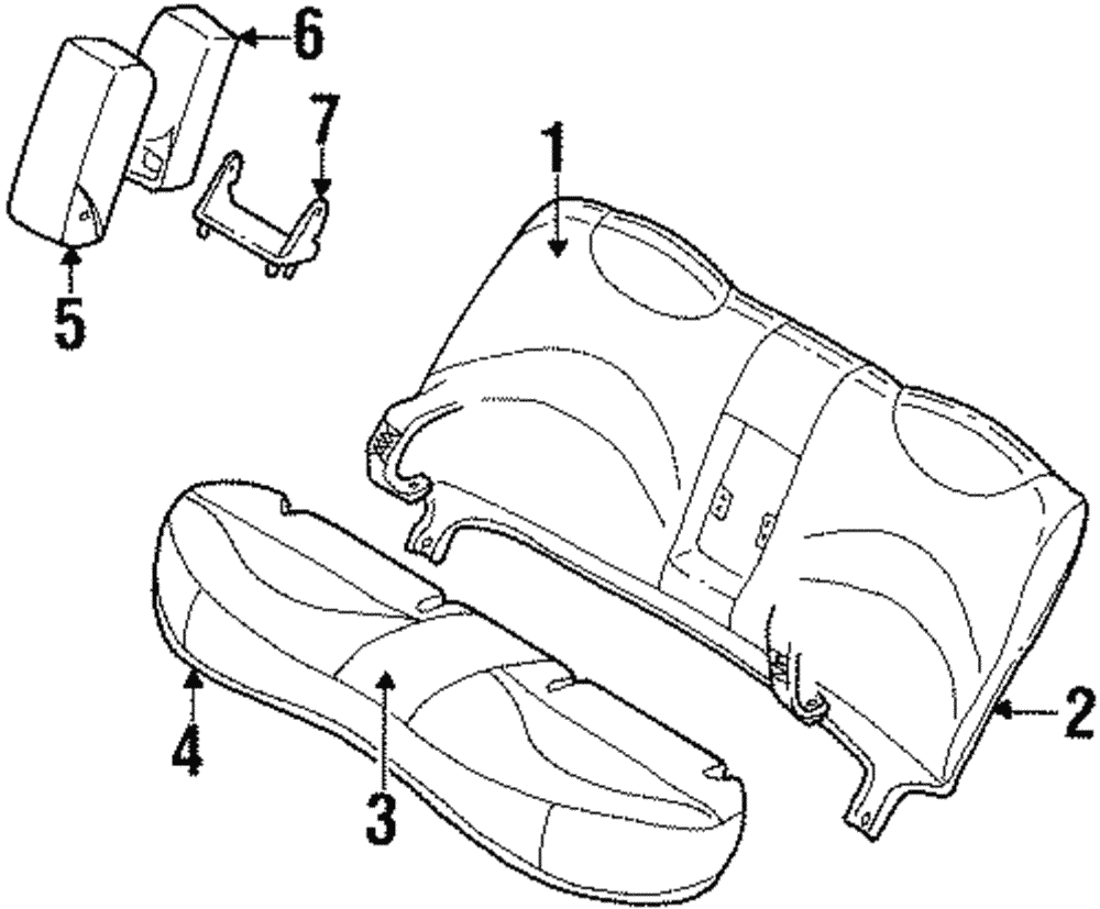 Seat Back Cover - Ford (YW3Z-5466600-AAB)