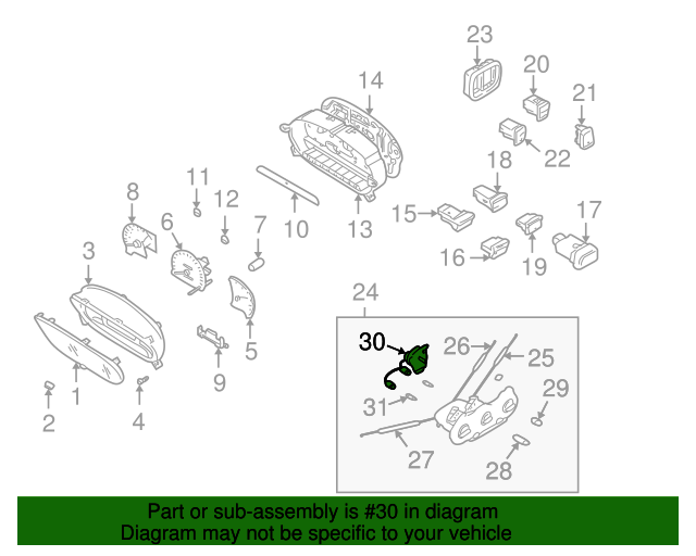 20002005 Hyundai Accent Blower Motor Switch 9725825100 QuirkParts