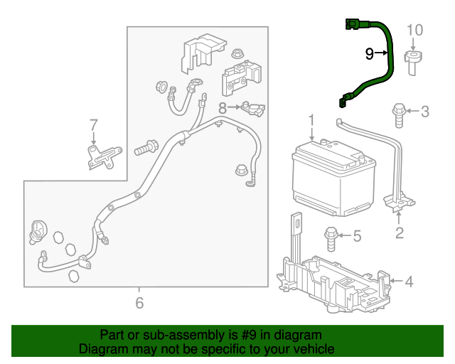 Battery Negative Cable 42794581 GM Parts Center