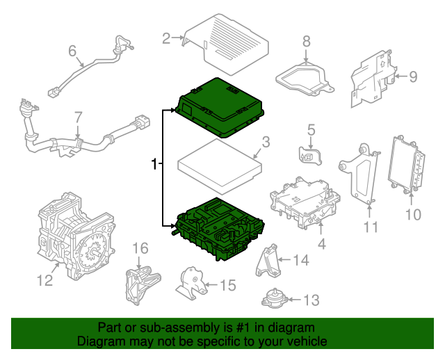 20182020 Nissan Leaf Power Delivery Module 292C05SA0B Nissan Parts