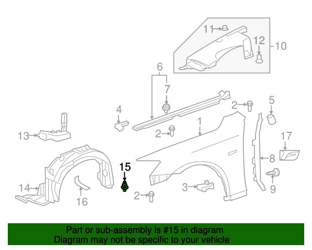 514540E010 Engine Cover Clip 20042015 Lexus Longo Lexus Parts
