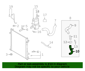 16573-F0130 - Hose 2020-2024 Toyota | Longo Toyota Parts
