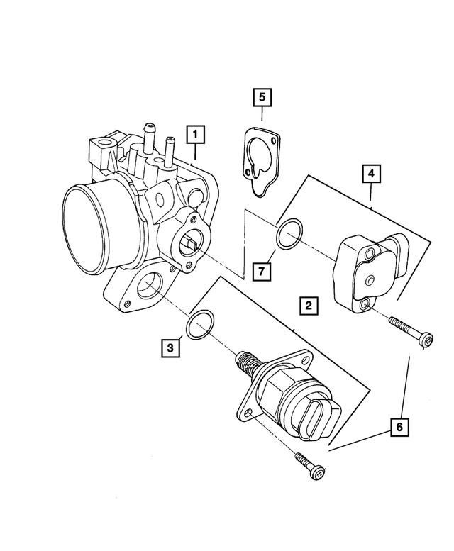 Throttle Position Sensor Mopar 4686360AC