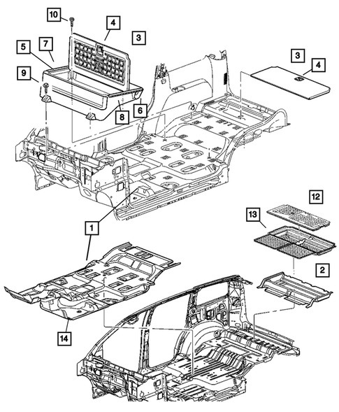 Carpet Mats And Silencers For 2005 Dodge Durango