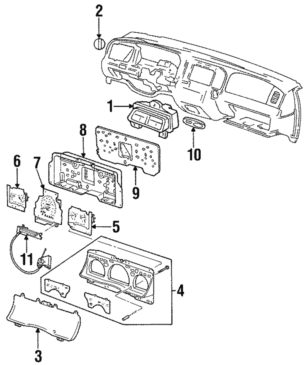 Headlamp Switch - Ford (XW7Z-11654-AA)