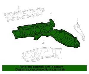 2014-2023 Lexus GX460 Catalytic Converter with Integrated Exhaust