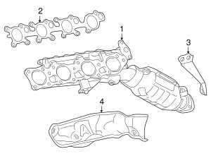 2014-2023 Lexus GX460 Catalytic Converter with Integrated Exhaust