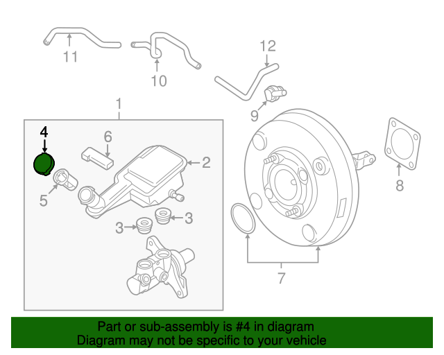 20122013 Nissan Versa Reservoir Cap 460201HK0A QuirkParts