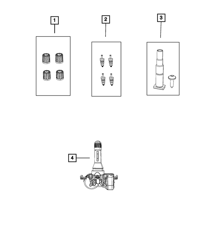 68416505AA Valve Stem Kit 20192024 Mopar Bam Wholesale Parts