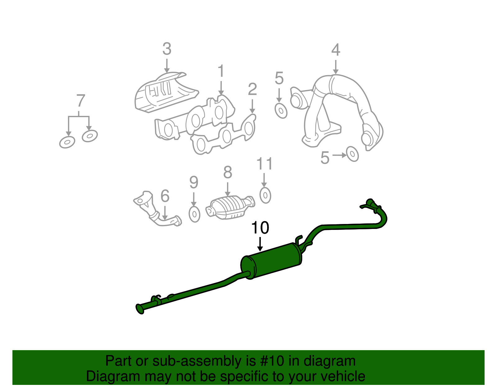 Muffler & Tail Pipe - Toyota (17405-07040)