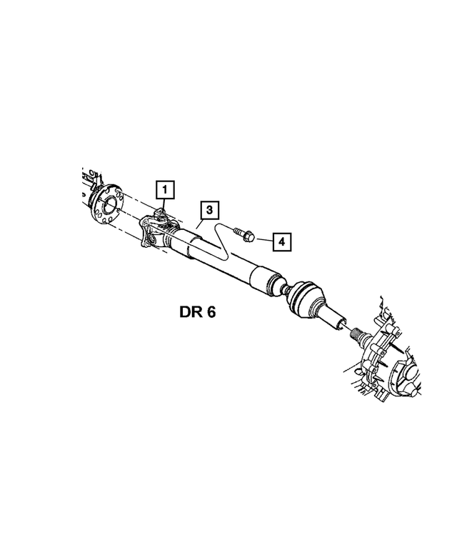 MOPAR DRIVE SHAFT - 52123021AC - 52123021AC | Mopar Online Parts