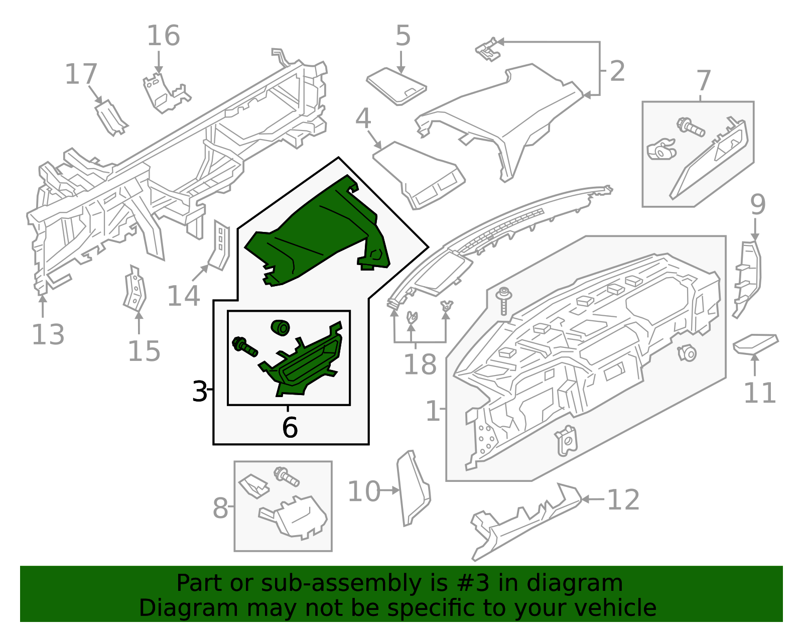 Upper Panel - Ford (GD9Z-54044F58-FA)