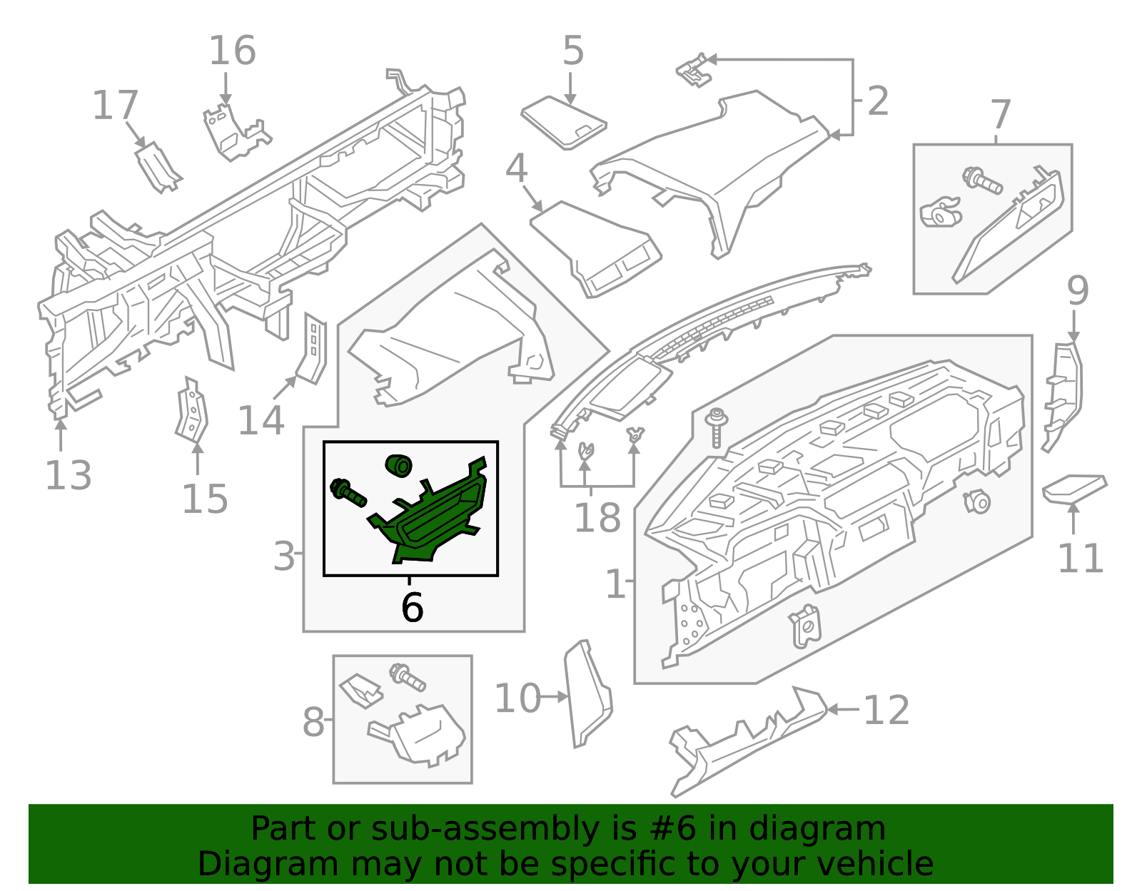 Cluster Bezel - Ford (GD9Z-5404321-AA)