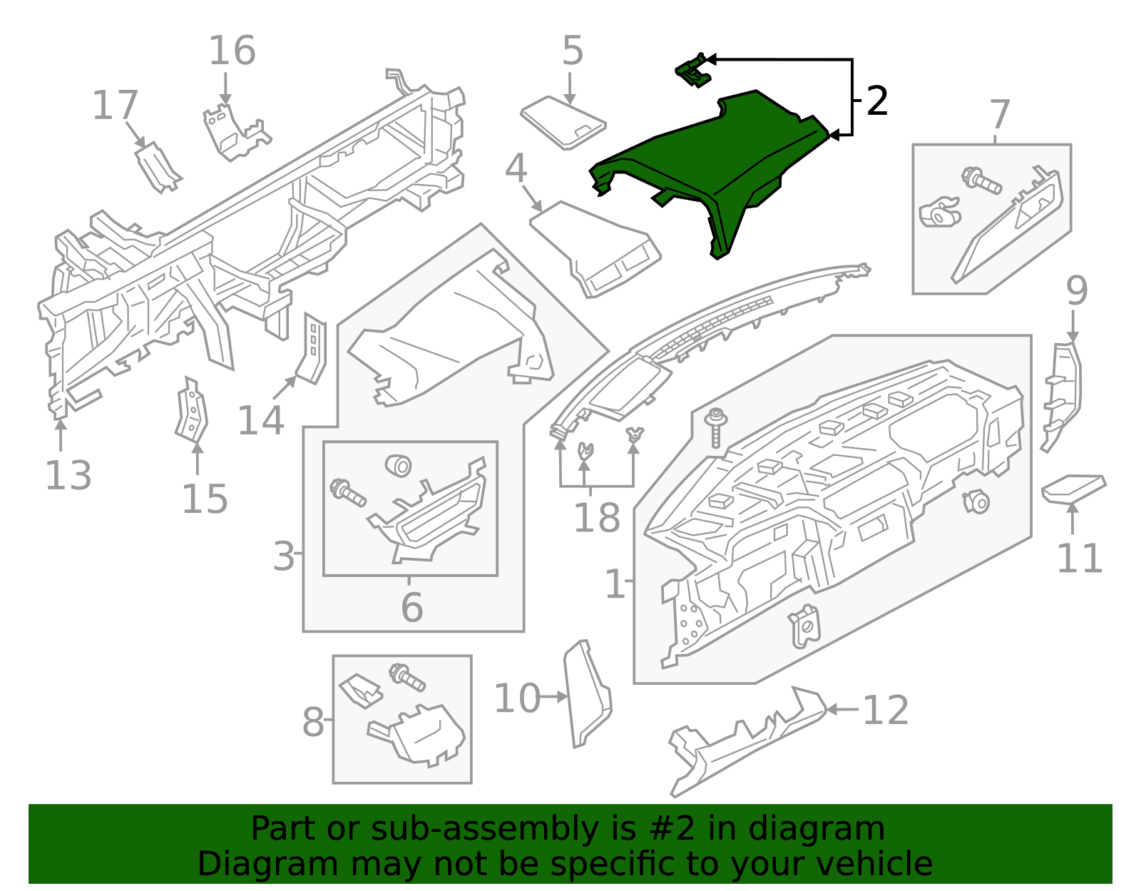 Upper Panel - Ford (GD9Z-54044F58-AD)