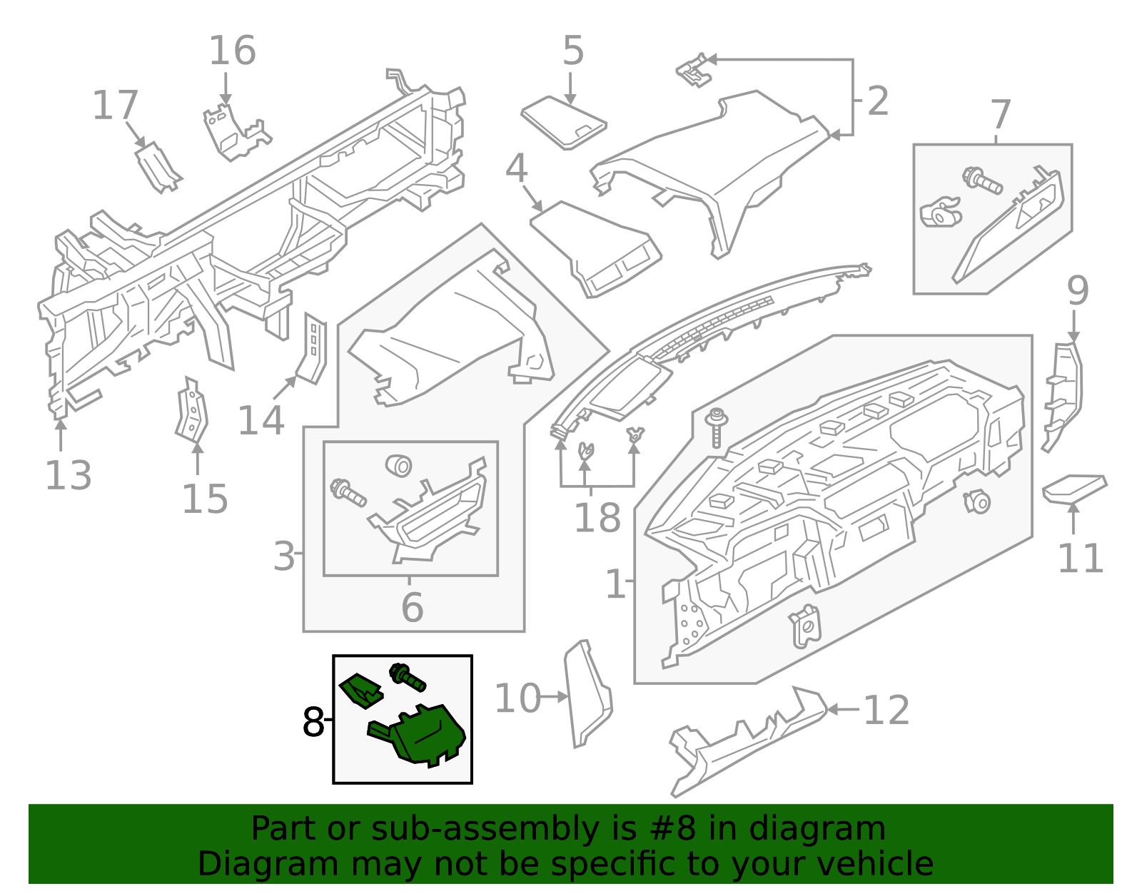 Trim Molding - Ford (GD9Z-54044A91-BA)