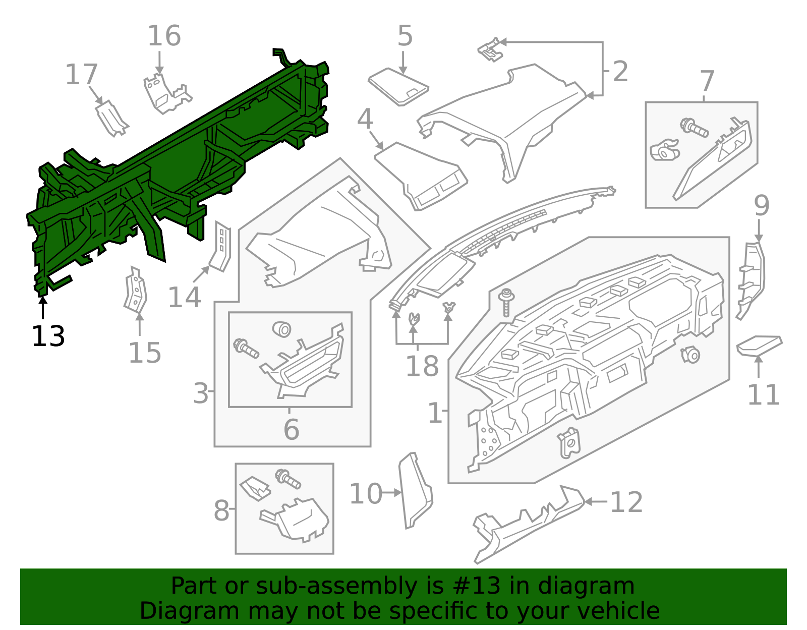 Reinforced Beam - Ford (GD9Z-5404545-A)