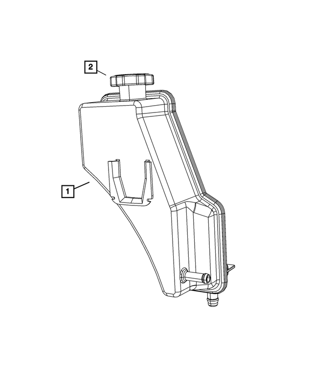 20052010 Jeep Power Steering Fluid Reservoir 52124317AB Mopar eStore