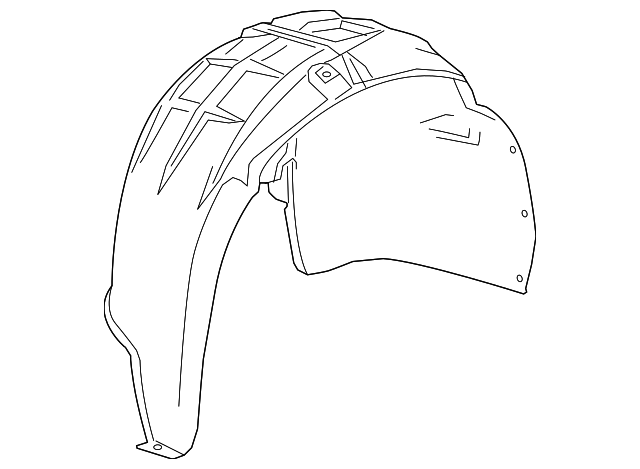 Passenger Side Rear Wheelhouse Liner - Buick (90922668)