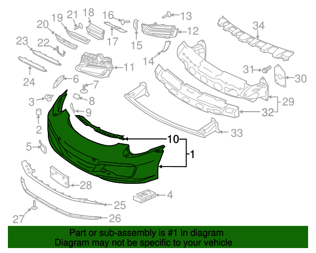 2017-2019 Porsche 911 Bumper Cover 991-505-013-53 | Sunset Porsche 