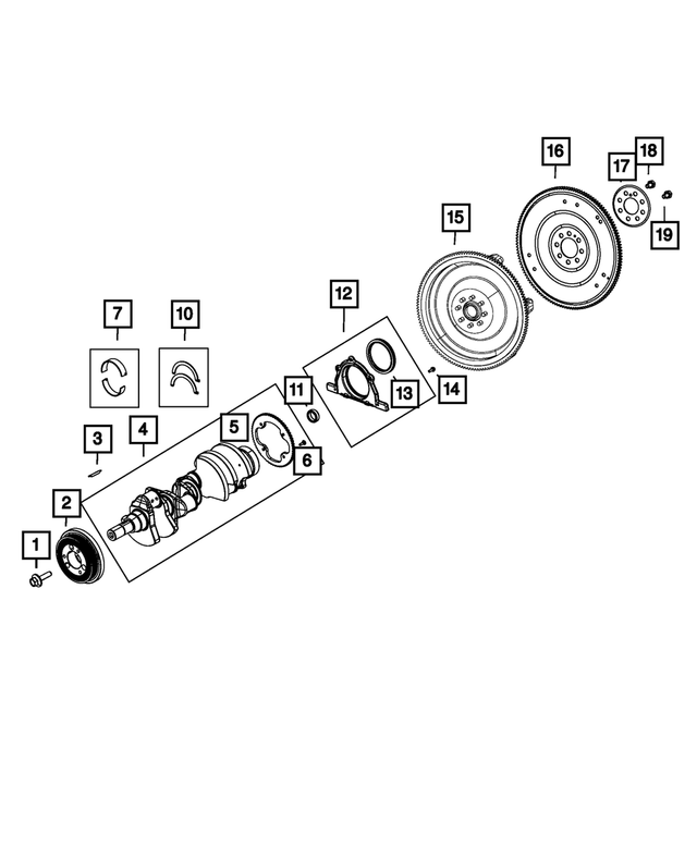 2018-2024 Mopar Hex Flange Head Bolt 6512335AA | My Mopar Parts 