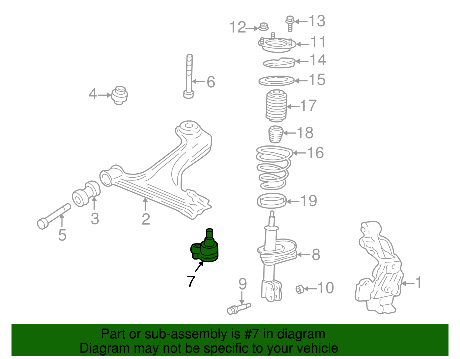 Stud Kit, Front Lower Control Arm Ball - GM (88967438)