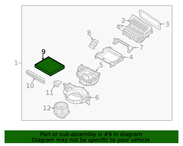 Hyundai K2C79AC001 Cabin Air Filter 20182024 Hyundai OEM Hyundai Parts Outlet