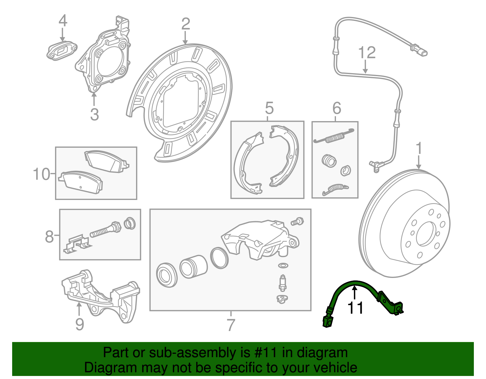 Brake Hose - GM (84331225)
