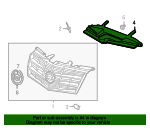 2008-2014 Cadillac CTS Front Bumper Fascia Support 22845695 GM ...