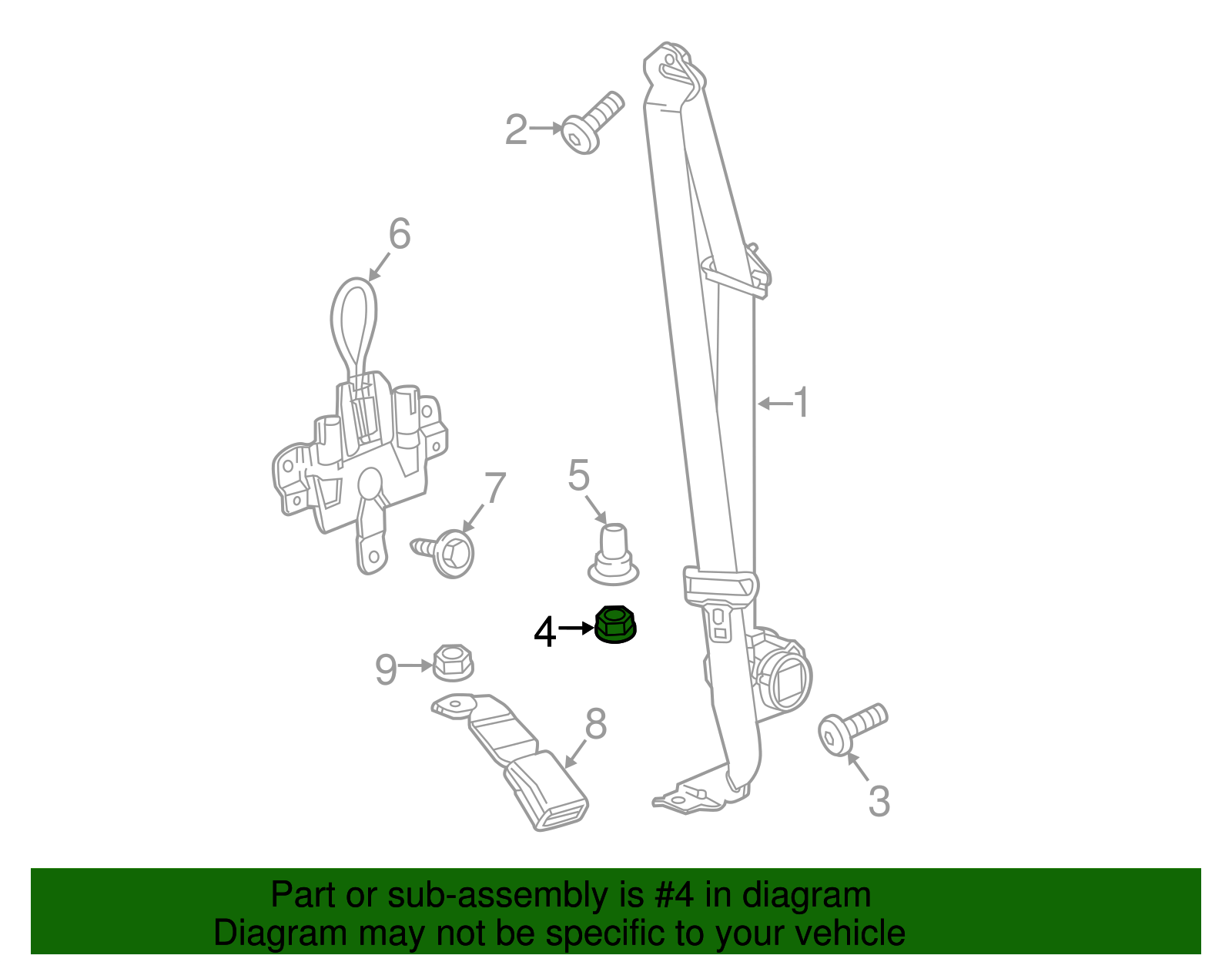 Multi-Purpose Nut - GM (11570273)