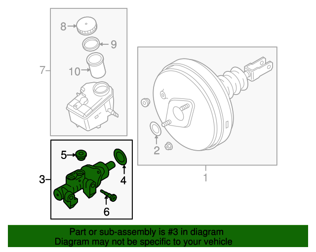 Genuine BMW 34336786755 Master Cylinder FREE Shipping on Most